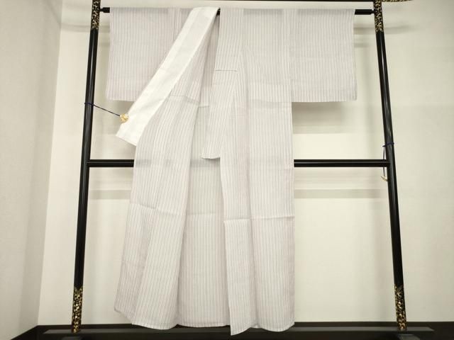 平和屋着物＊夏物　小千谷ちぢみ　縞　麻　逸品　AABI4452ck 平和屋着物＊夏物 小千谷ちぢみ 縞 麻 逸品 AABI4452ck - メルカリ