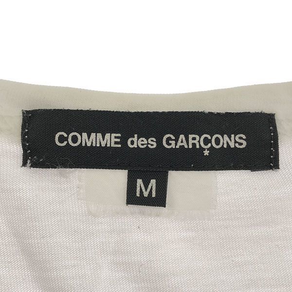 COMME des GARCONS コムデギャルソン 10SS  live free with Strong will プリントTシャツ GE-T074 ホワイト M COMME des GARCONS コムデギャルソン 10SS live free with Strong will