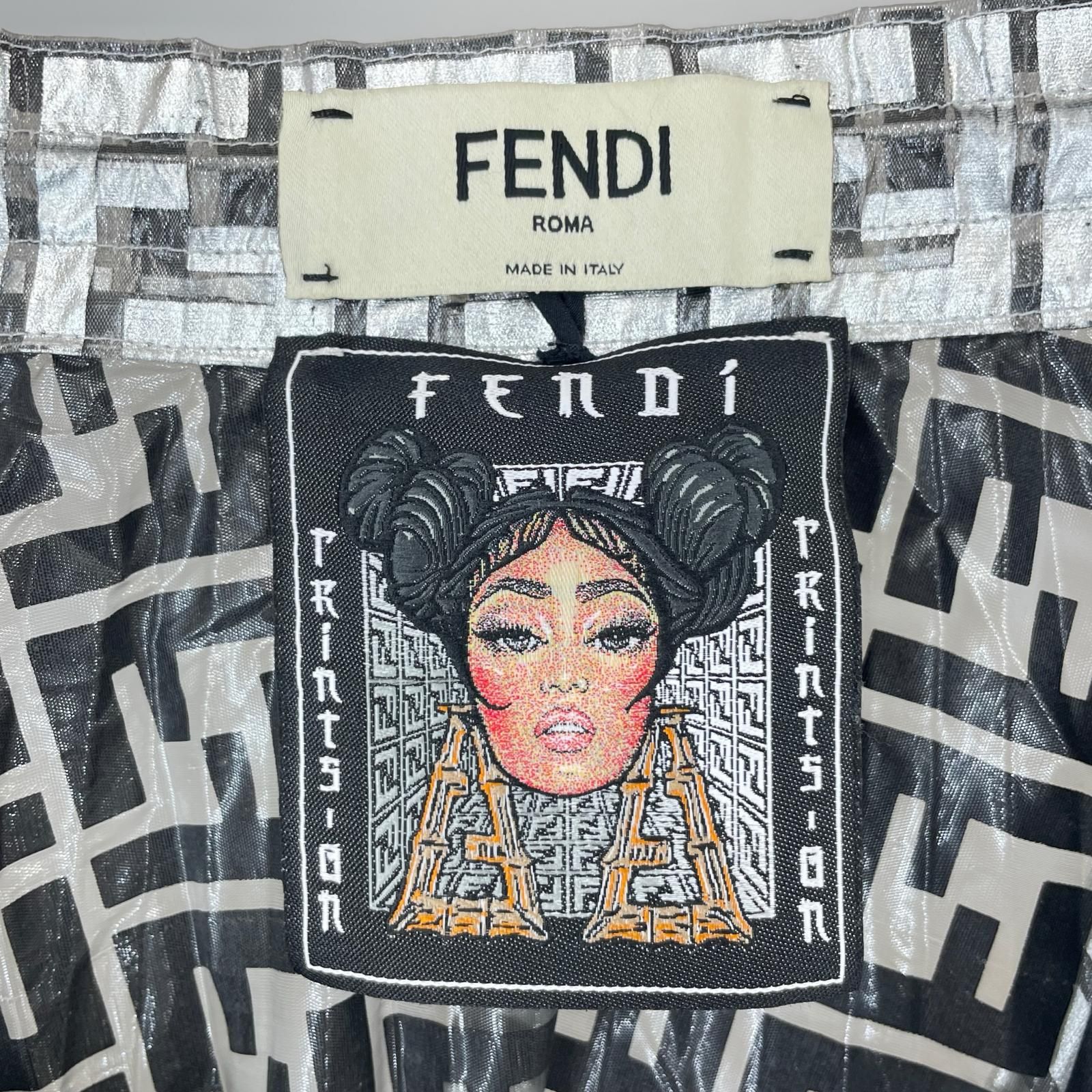 美品 FENDI フェンディ ニッキーミナージュ 春夏 SS ロングスカート