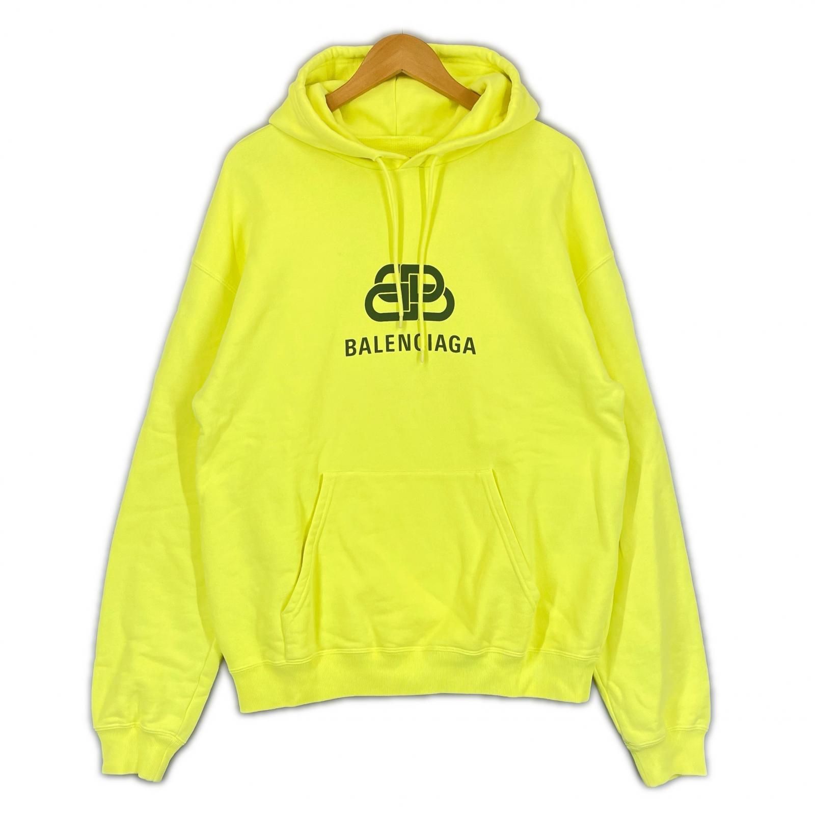 BALENCIAGA バレンシアガ 583222 春夏 SS パーカー コットン イエロー メンズ S【古着】【中古】【送料無料】 BALENCIAGA バレンシアガ 583222 春夏 SS パーカー コットン イエロー