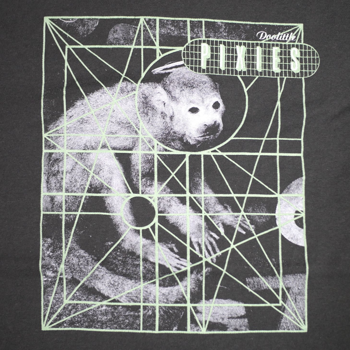 L】The Pixies ピクシーズ Doolittle ドリトル Monkey Grid Tシャツ 