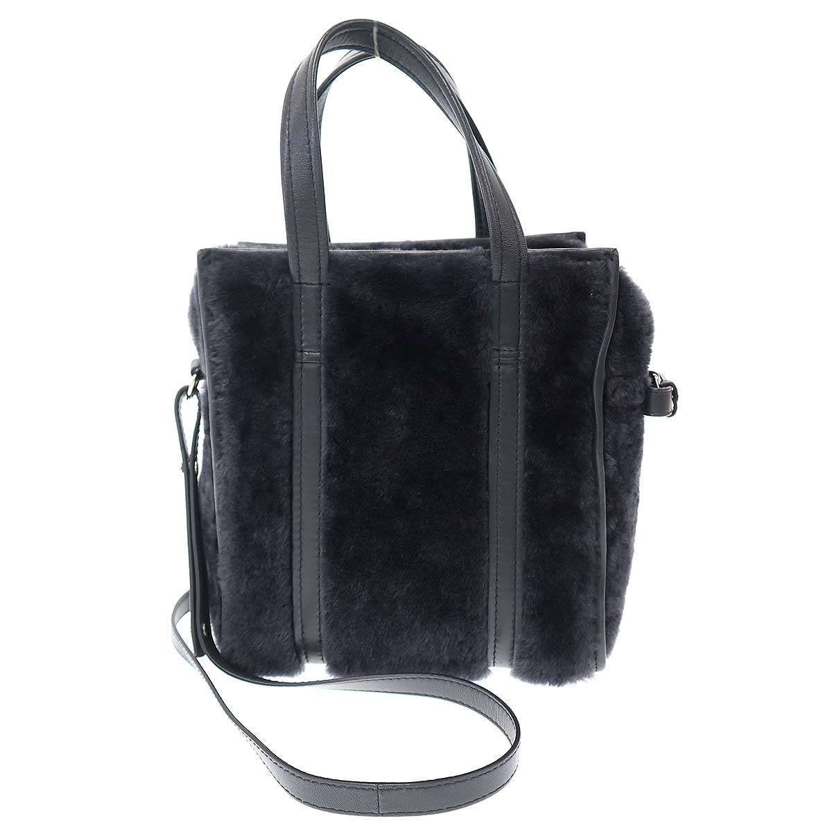 BALENCIAGA バレンシアガ バザールショッパー ムートンレザー 
