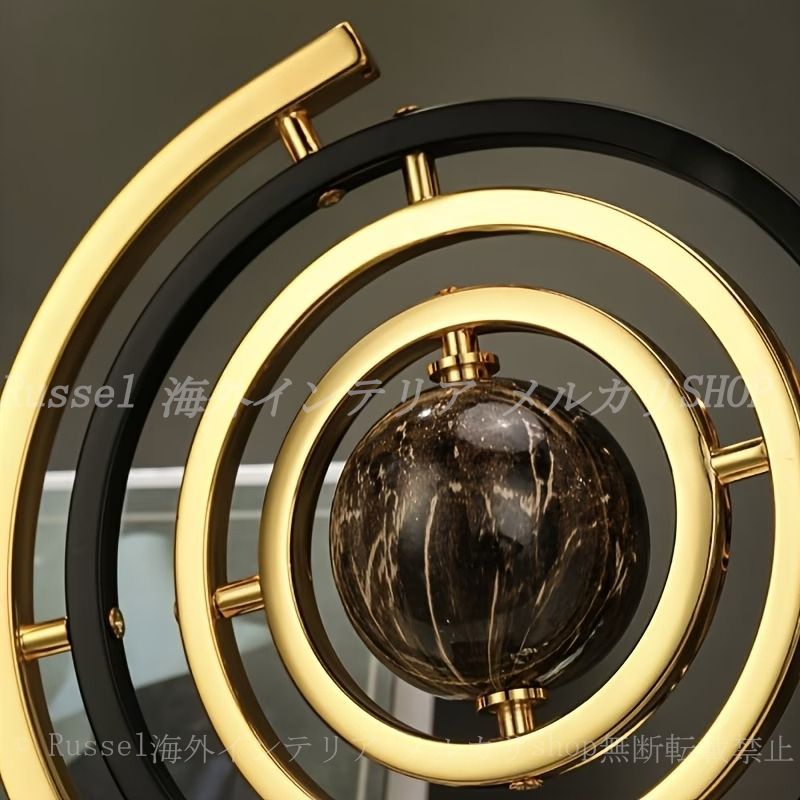  オブジェ 地球儀 ラグジュアリー モダン アート おしゃれ インテリア 北欧 置物 オーナメント 雑貨 ディスプレイ 装飾 贈り物 ギフト リビング オフィス ホテル 寝室アクセサリー 置物 インテリア小物