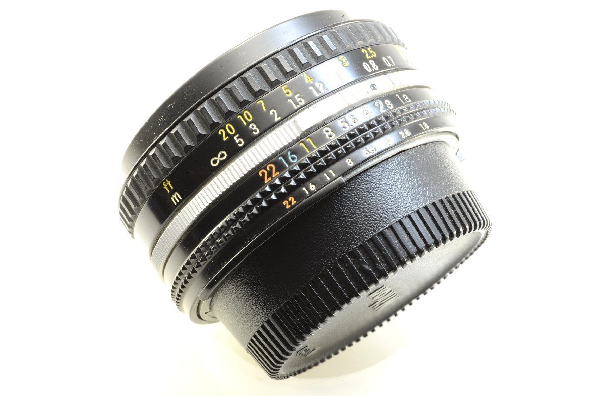 【動作確認済】Nikon Ai-s 50mm f1.8 パンケーキ 純正付属品付 作動・実写確認済! Nikon NIKKOR 50mm F1.8 Ai-S MF パンケーキレンズ