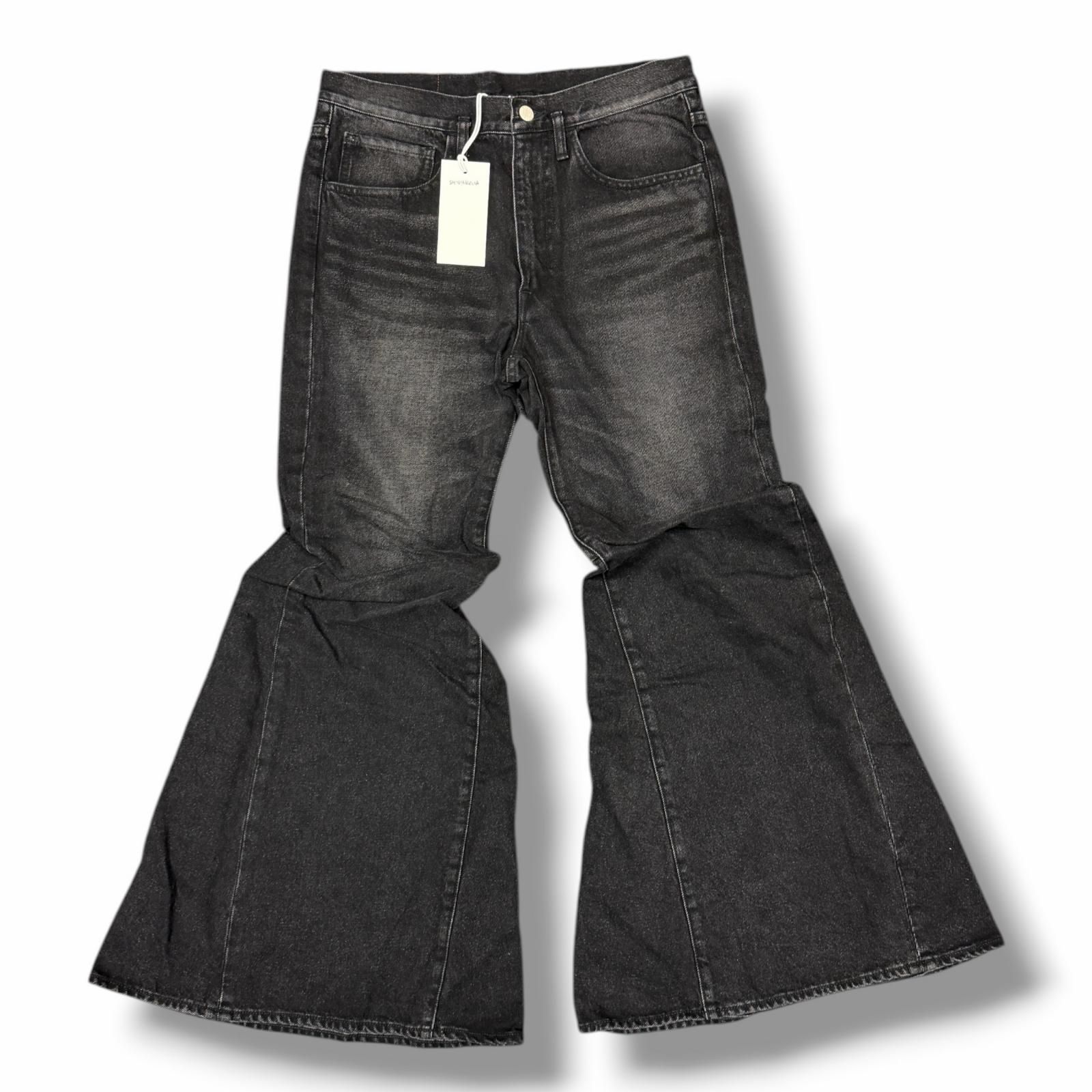 未使用 SHINYAKOZUKA 25SS WASHED ORDINARY CITY CURTAIN LEGS フレア 