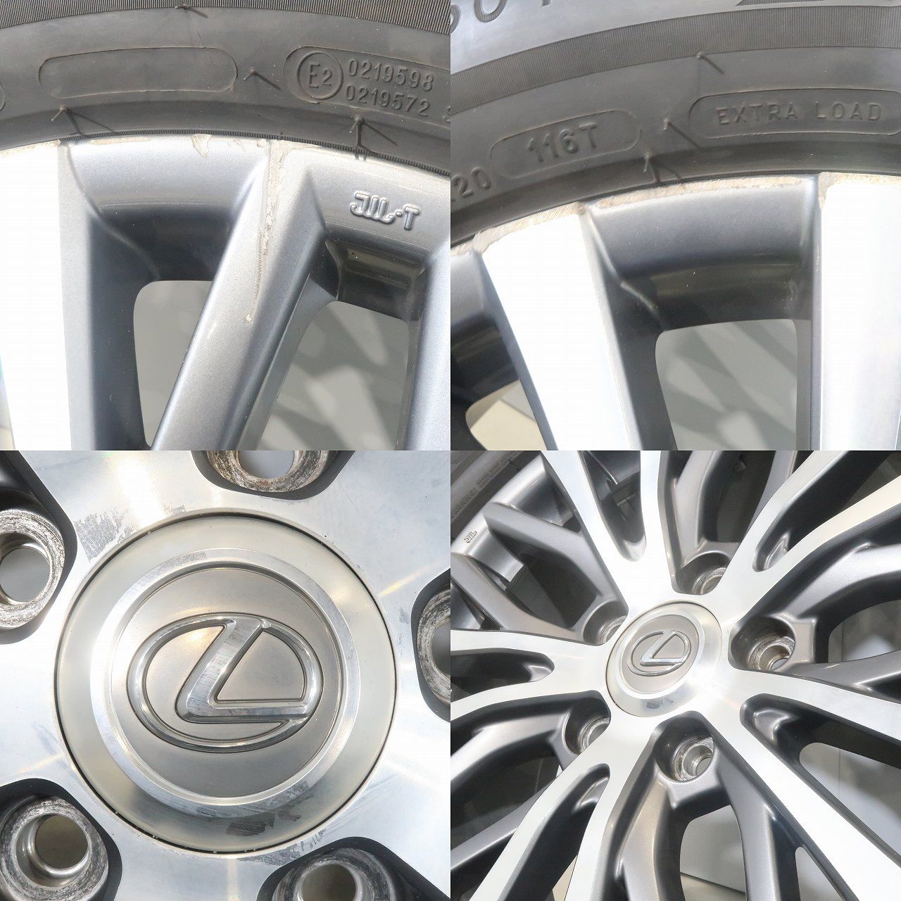 4本 レクサス LX570 純正 20インチ 8.5J +58 5H PCD150 スタッドレス 