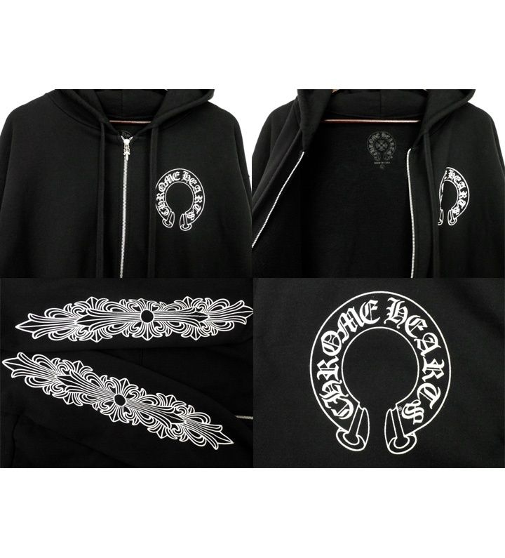 クロムハーツ CHROME HEARTS 【 SWTSHRT HD ZIP 】 バック ホース