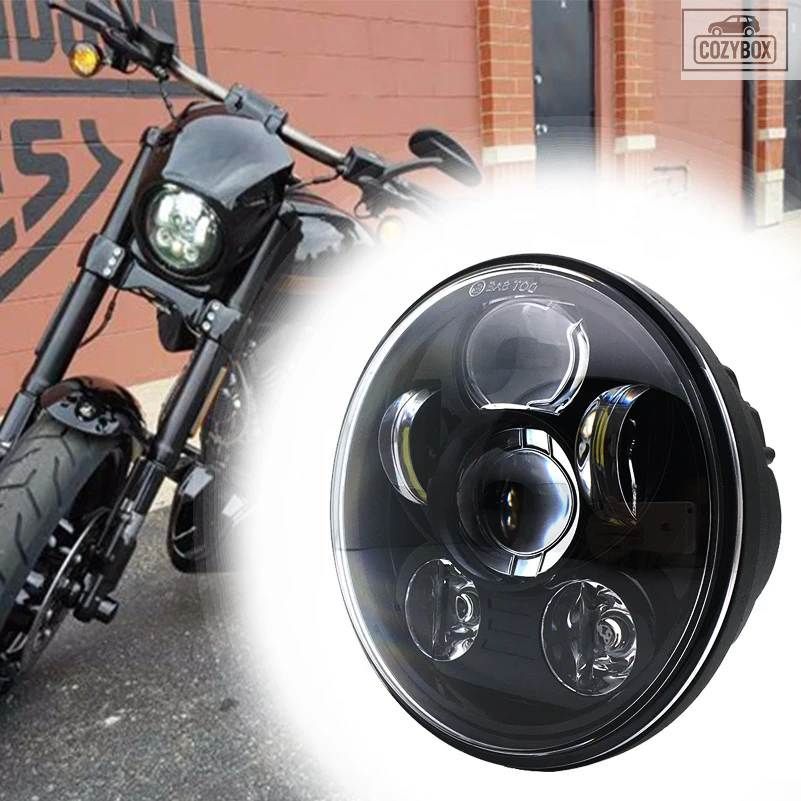 1 個 5.75インチ LED ヘッドライト 5-3/4インチ LED DRL 45W バイク