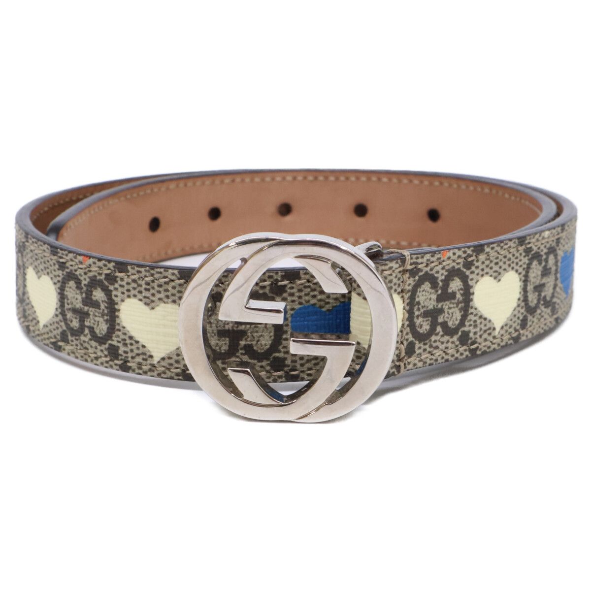 GUCCI グッチ 258395 HYT0N ﾍﾞｰｼﾞｭﾊｰﾄ ﾁﾙﾄﾞﾚﾝｽﾞ GGｽﾌﾟﾘｰﾑ S - メルカリ