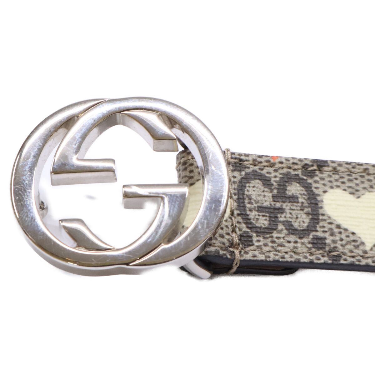 GUCCI グッチ 258395 HYT0N ﾍﾞｰｼﾞｭﾊｰﾄ ﾁﾙﾄﾞﾚﾝｽﾞ GGｽﾌﾟﾘｰﾑ S - メルカリ