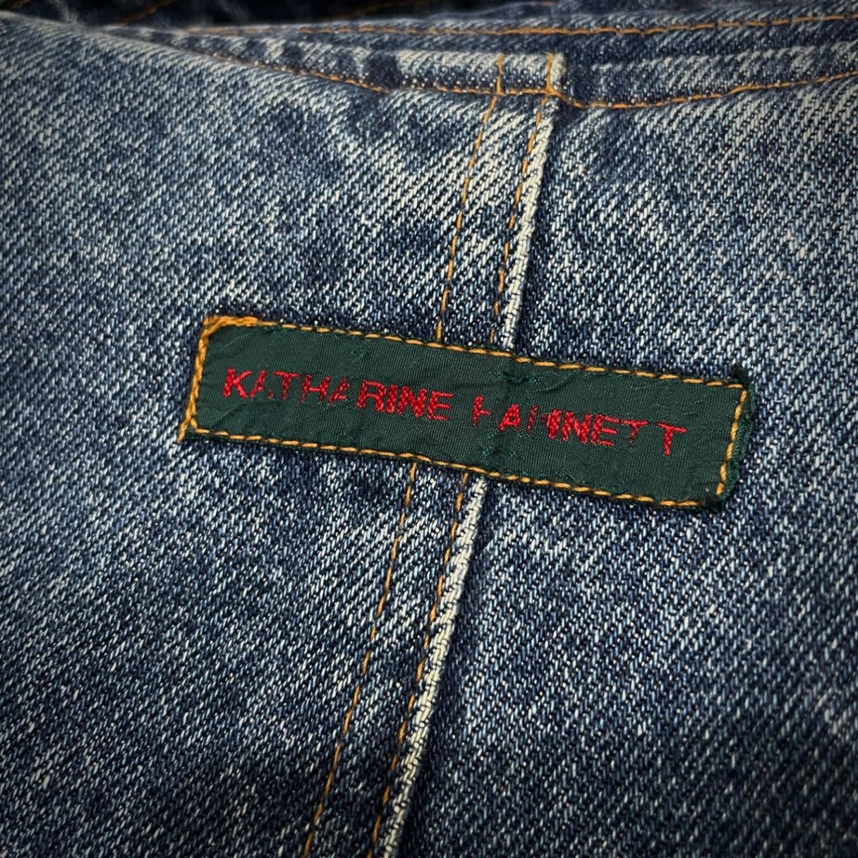 KATHARINE HAMNETT 86AW DENIM CARGO BOMBER JACKET デニムカーゴ 