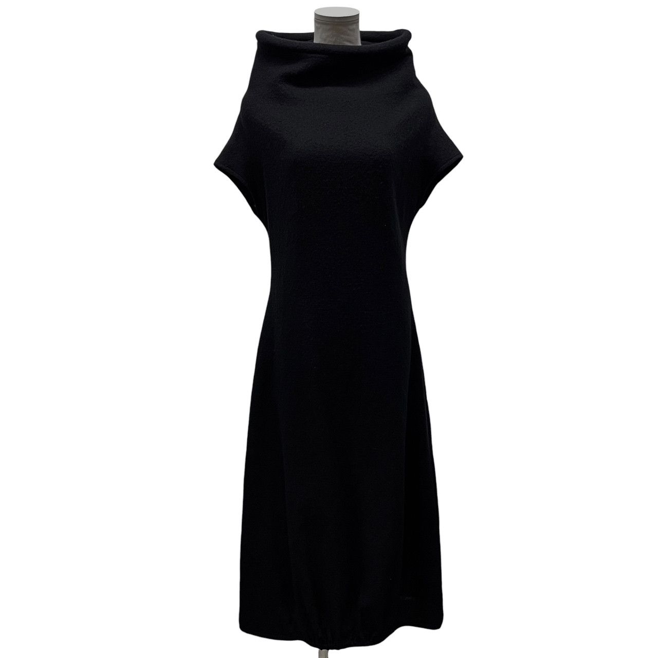WXYZ Yohji Yamamoto ウールフラノオフネックゴムシャーリング