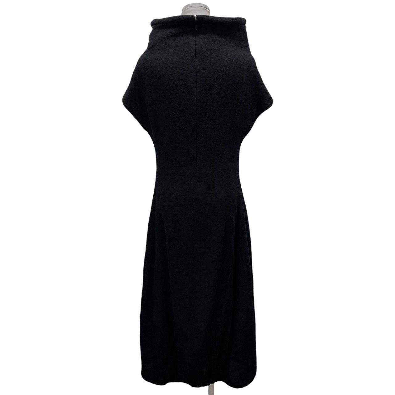 WXYZ Yohji Yamamoto ウールフラノオフネックゴムシャーリング 