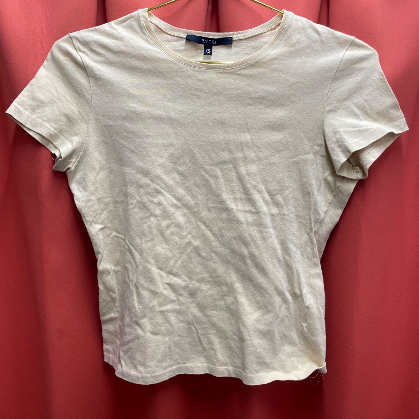 GUCCI グッチ キッズ Tシャツ 半袖 ベージュ 120サイズ イタリア製 XS 