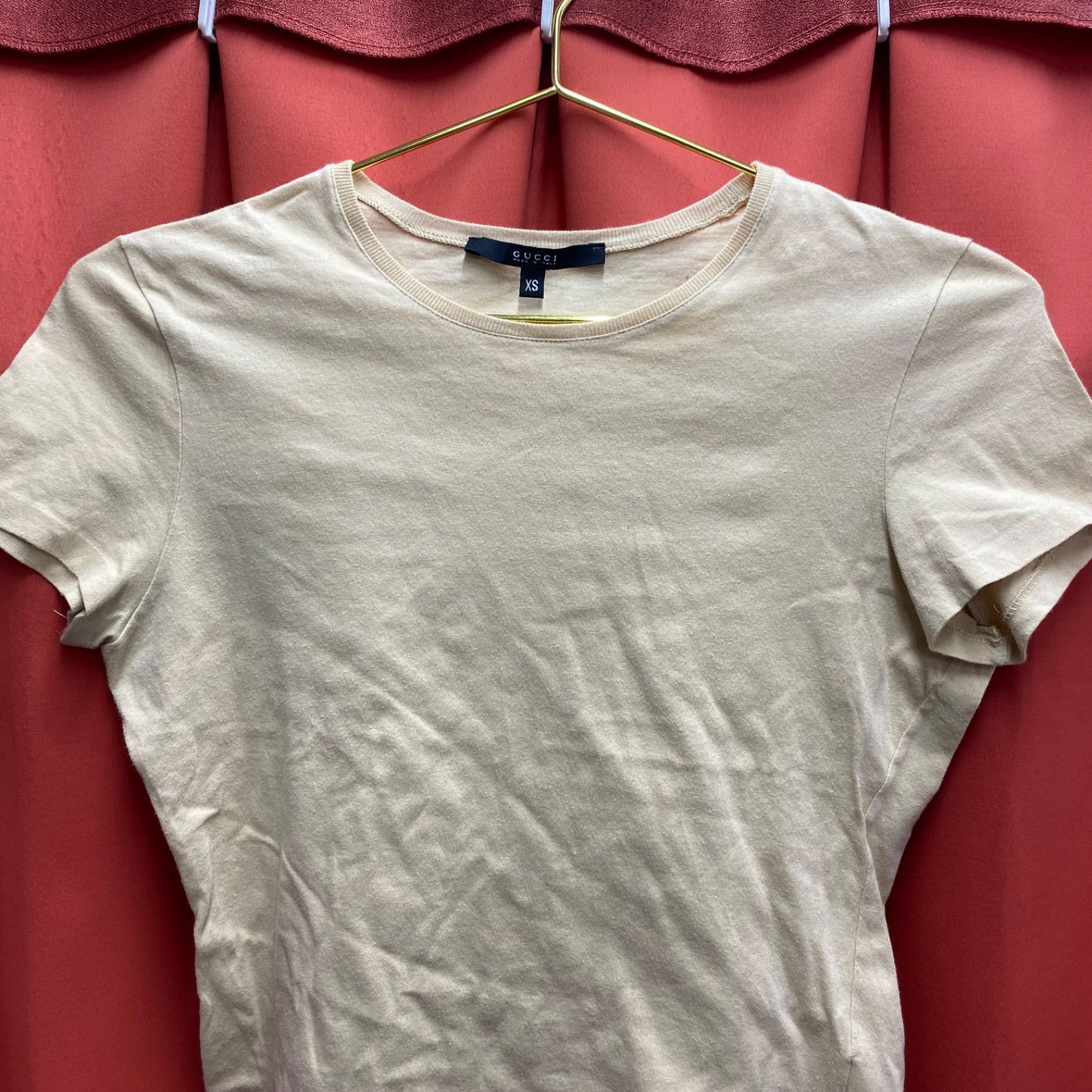 GUCCI グッチ キッズ Tシャツ 半袖 ベージュ 120サイズ イタリア製 XS 
