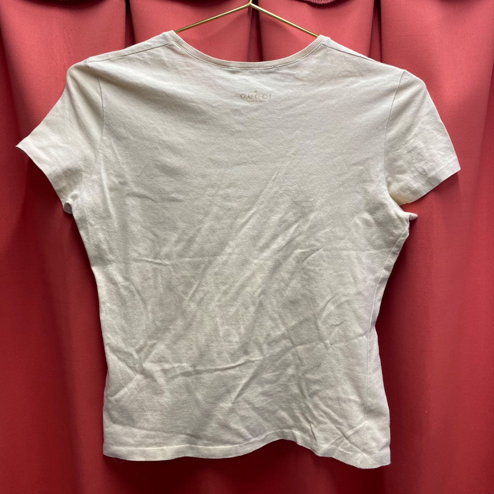 GUCCI グッチ キッズ Tシャツ 半袖 ベージュ 120サイズ イタリア製 XS 