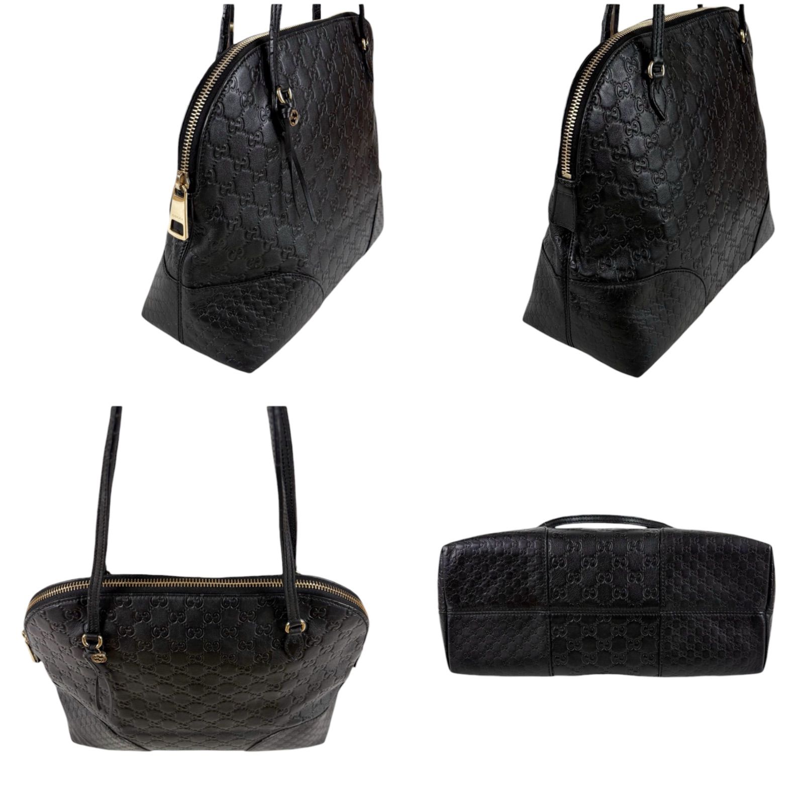 グッチ GUCCI グッチシマレザー トートバッグ チャーム付き GG柄 