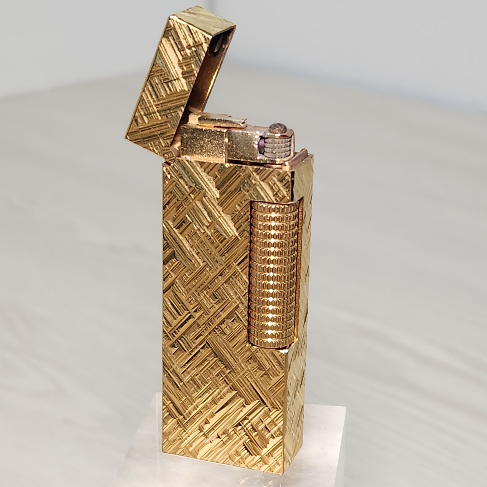 dunhill ダンヒル ガスライター ローラー式 ゴールド スクエア スイス 