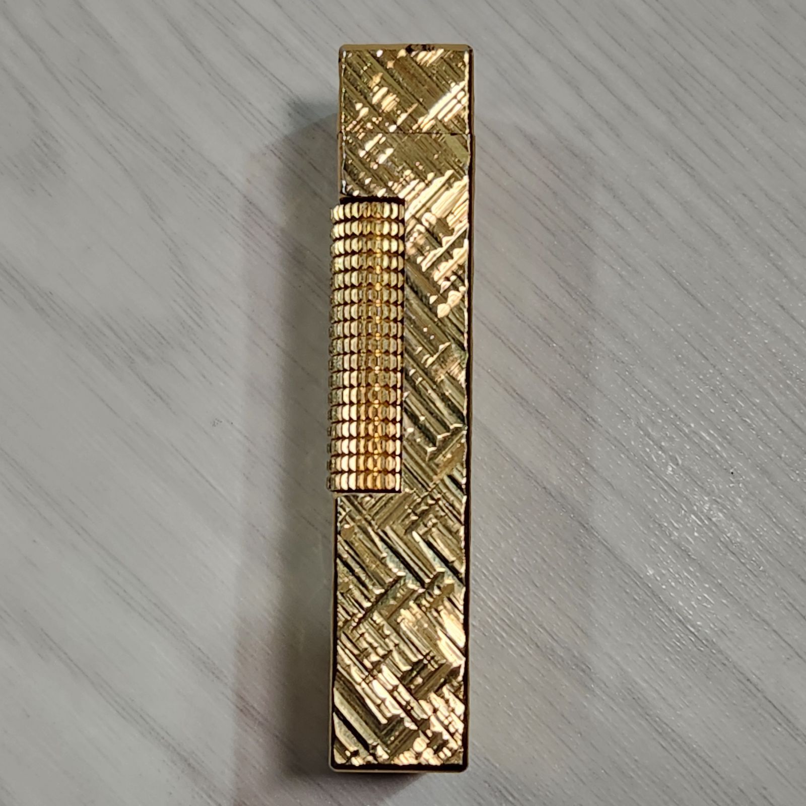 dunhill ダンヒル ガスライター ローラー式 ゴールド スクエア スイス 