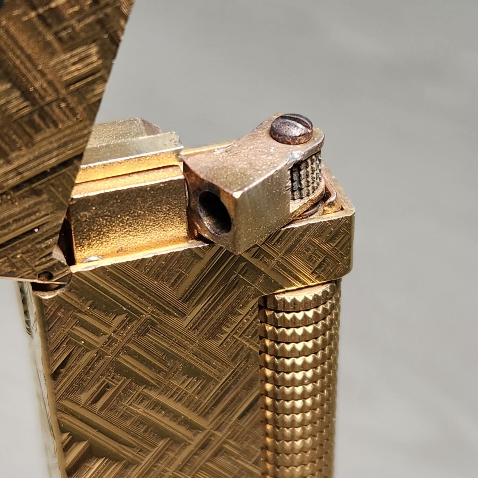 dunhill ダンヒル ガスライター ローラー式 ゴールド スクエア スイス 