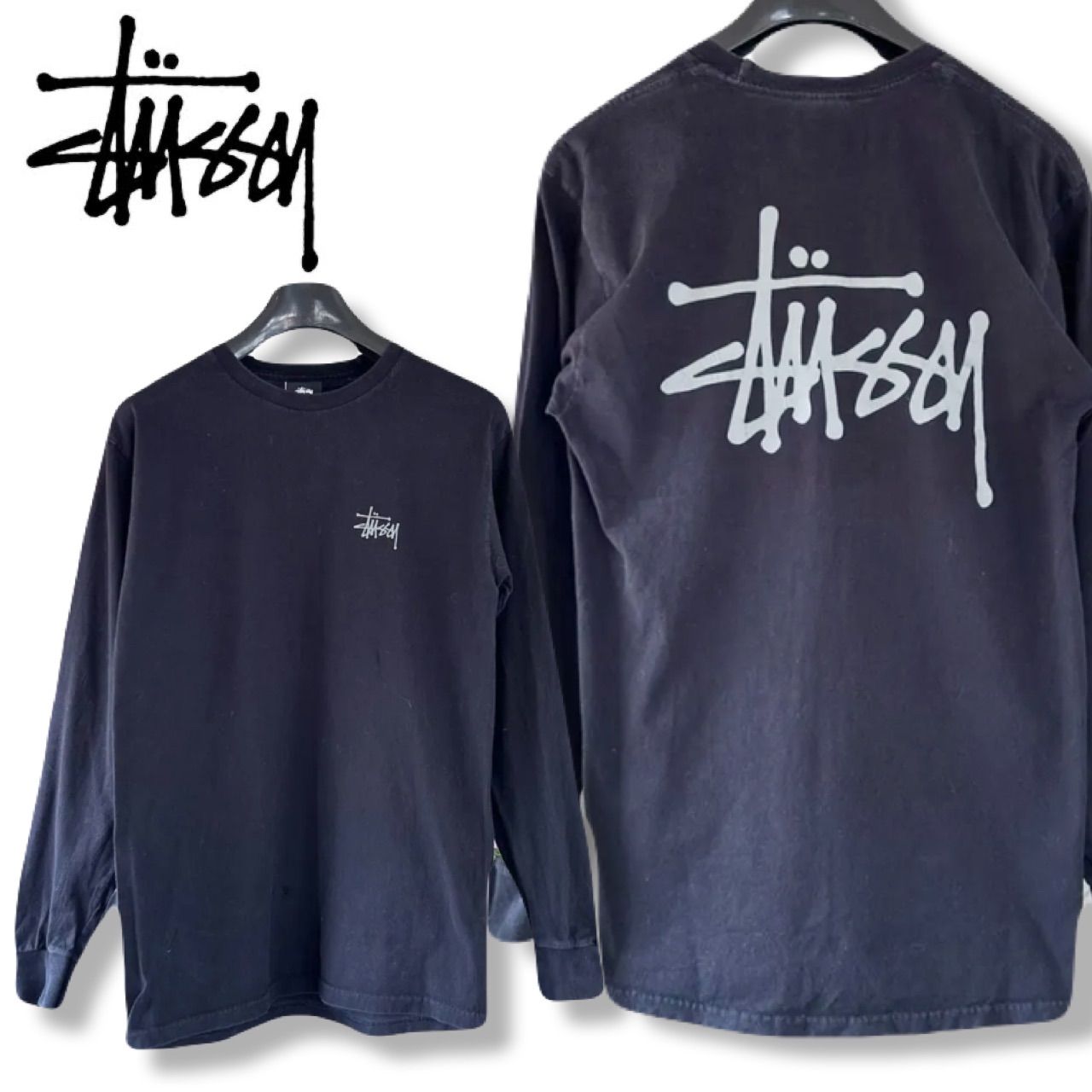 00s OLD STUSSY M ロングスリーブTシャツ メキシコ製 ステューシー 