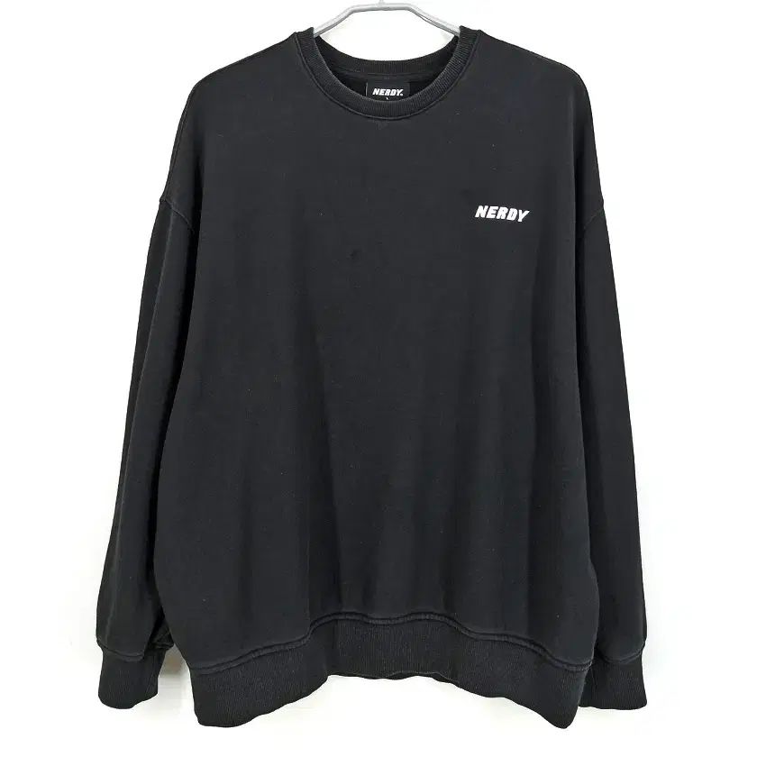 ノルディ メンズ 秋冬 オーバーサイズ スウェット ブラックL (HU43791