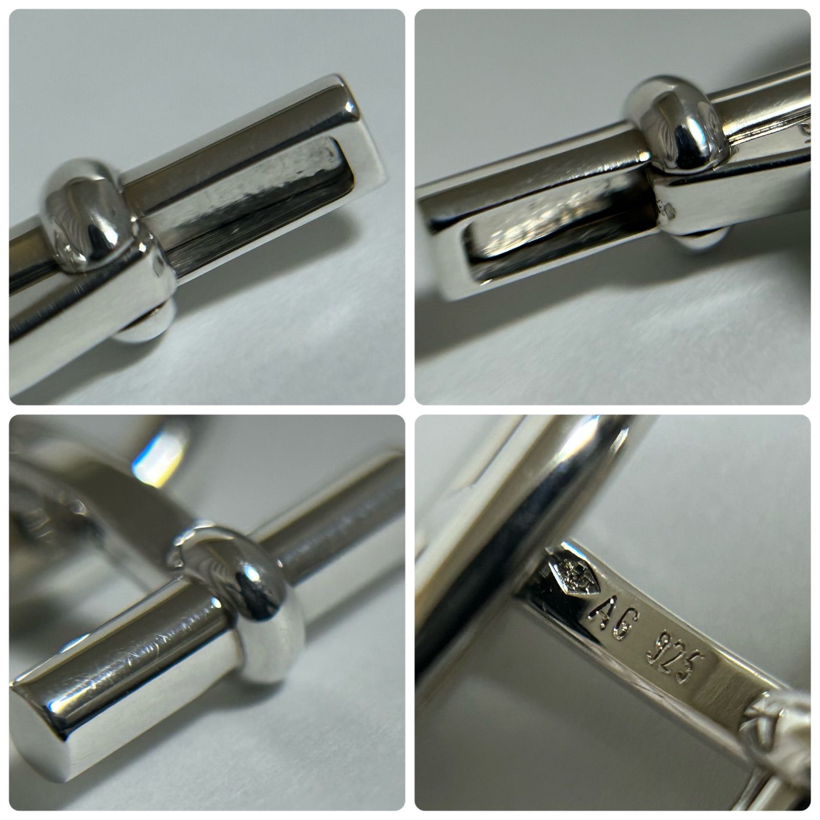 エルメス カフス カフリンクス シェーヌダンクル Silver 925 HERMES