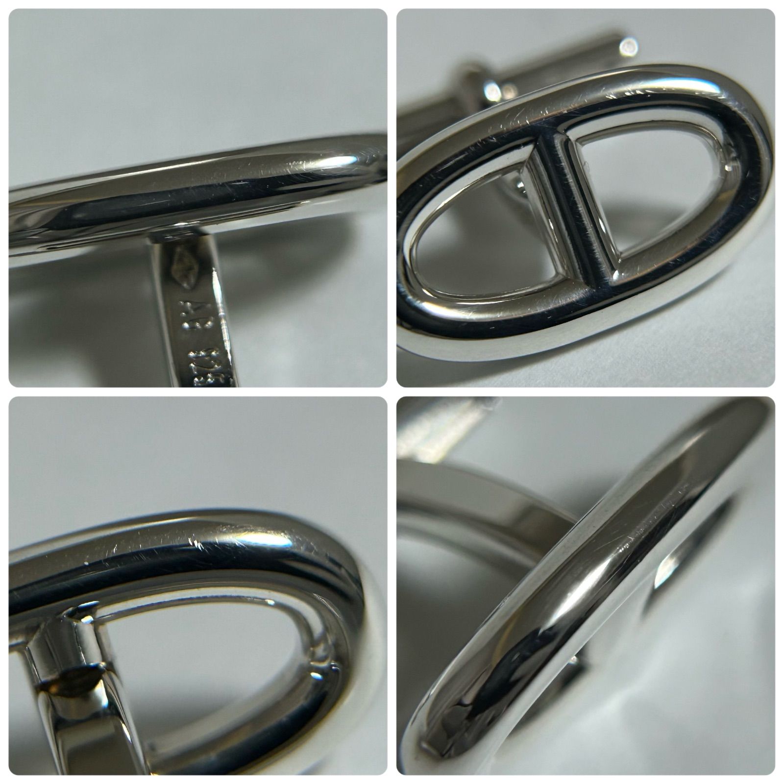 エルメス カフス カフリンクス シェーヌダンクル Silver 925 HERMES