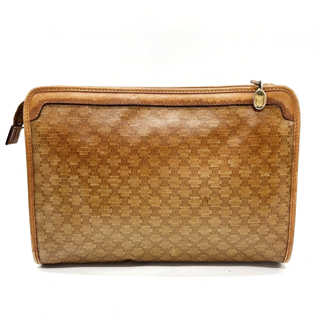 良品】CELINE セリーヌ トリオンフ PVC マカダム柄 ハンドバッグ