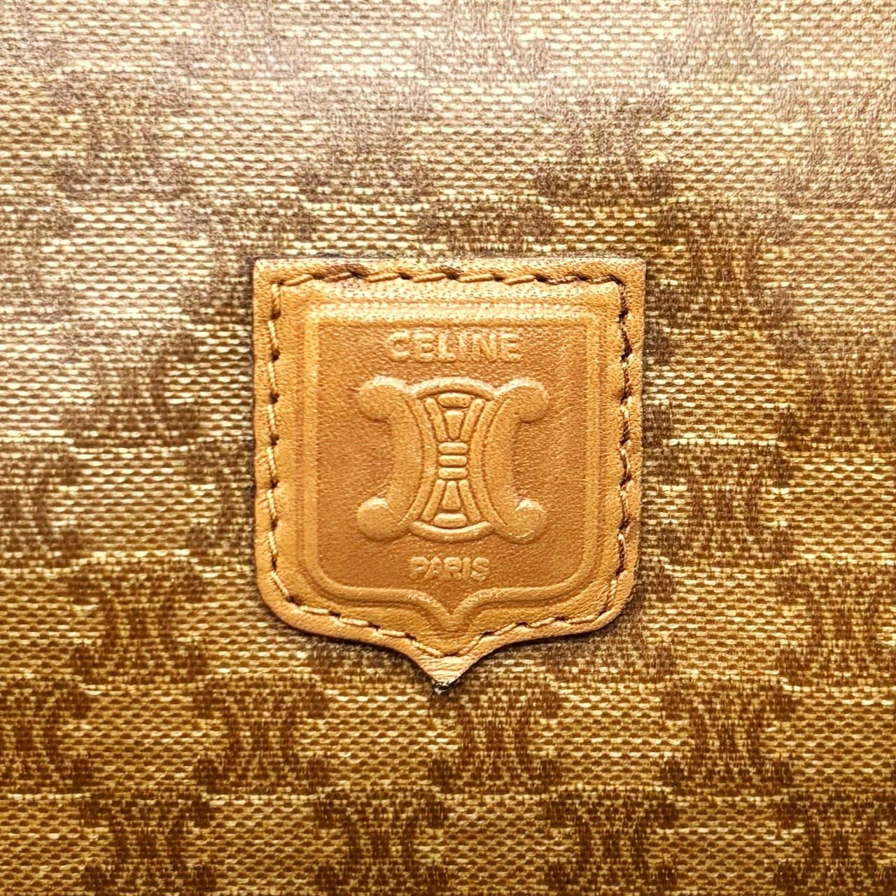 良品】CELINE セリーヌ トリオンフ PVC マカダム柄 ハンドバッグ