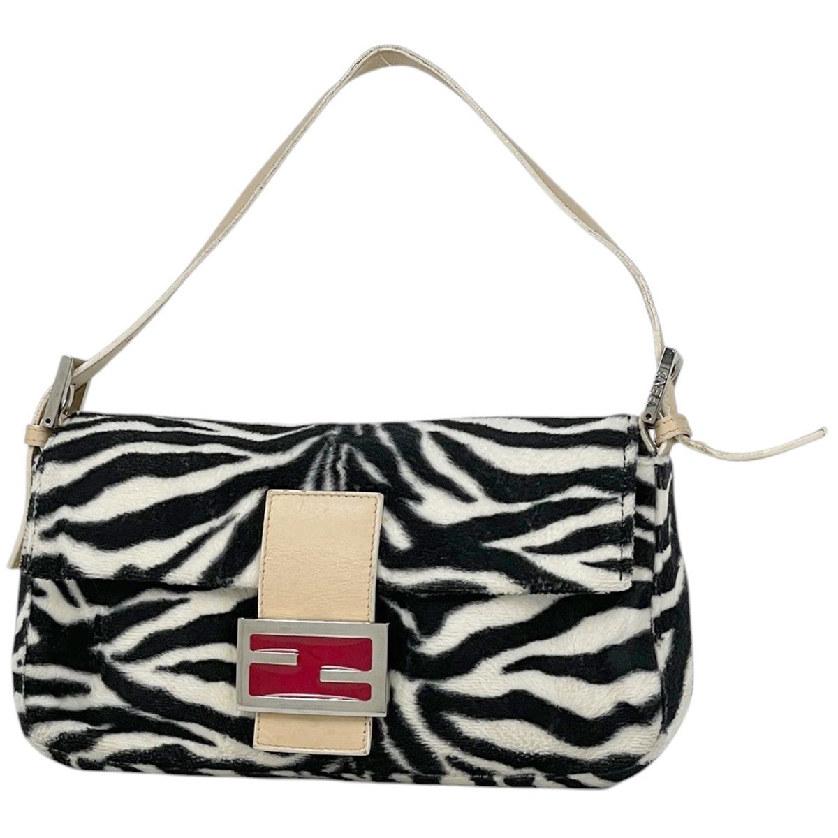 フェンディ FENDI ズッカロゴ マンマバゲット ハンドバッグ ワン 