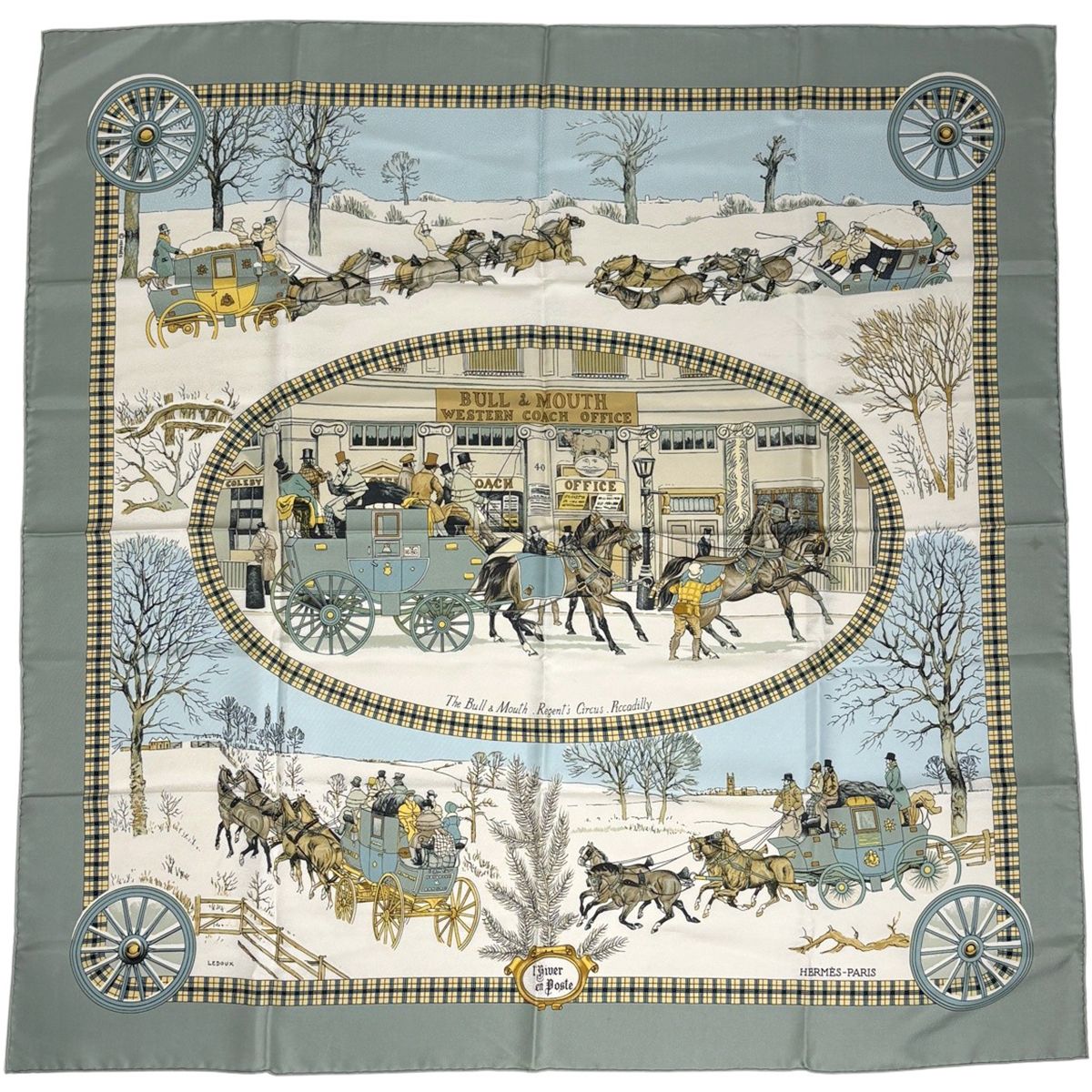 エルメス HERMES カレ90 The Bull & Mouth Regents Circus Piccadilly 