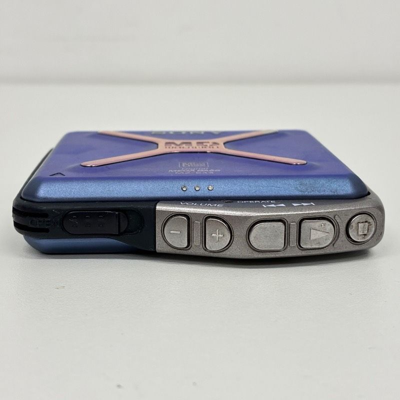 SONY MD WALKMAN MZ-E44 Blue ソニー MDウォークマン ポータブルMD