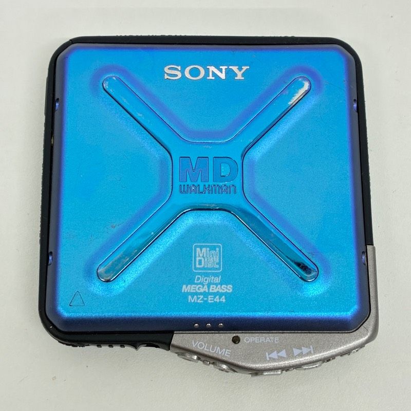 SONY MD WALKMAN MZ-E44 Blue ソニー MDウォークマン ポータブルMD