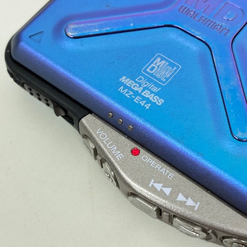SONY MD WALKMAN MZ-E44 Blue ソニー MDウォークマン ポータブルMD