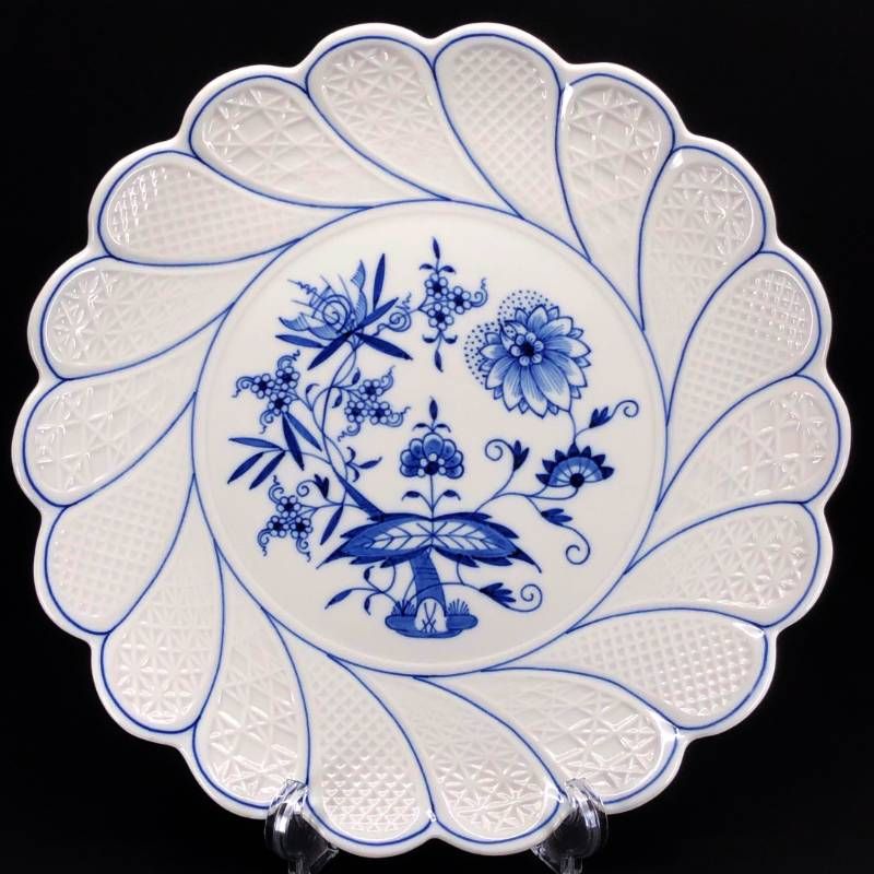 美品】MEISSEN マイセン／ブルーオニオン ディッシュ プレート 皿