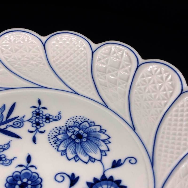 MEISSEN マイセン ブルーオニオン 菱形 ディッシュ 美品】MEISSEN マイセン／ブルーオニオン ディッシュ プレート 皿