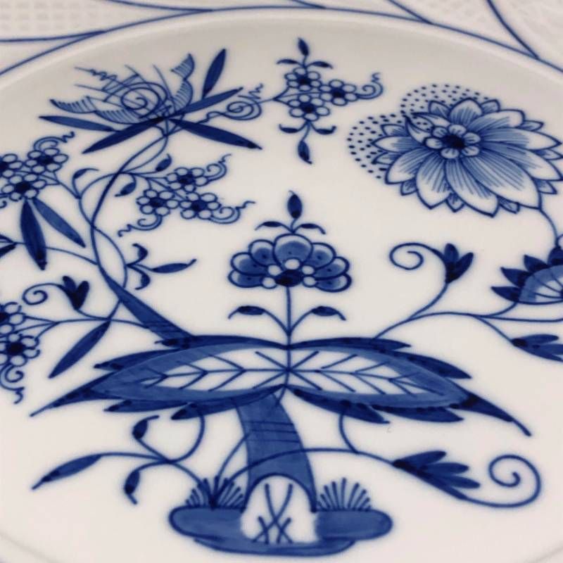 美品】MEISSEN マイセン／ブルーオニオン ディッシュ プレート 皿