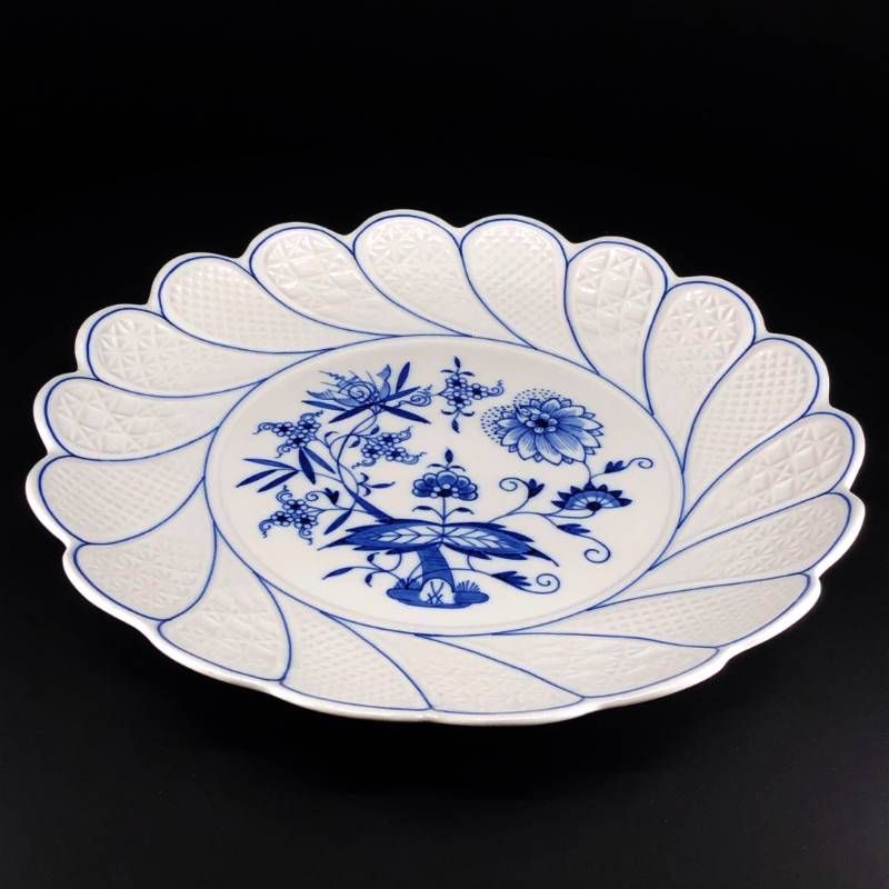 美品】MEISSEN マイセン／ブルーオニオン ディッシュ プレート 皿