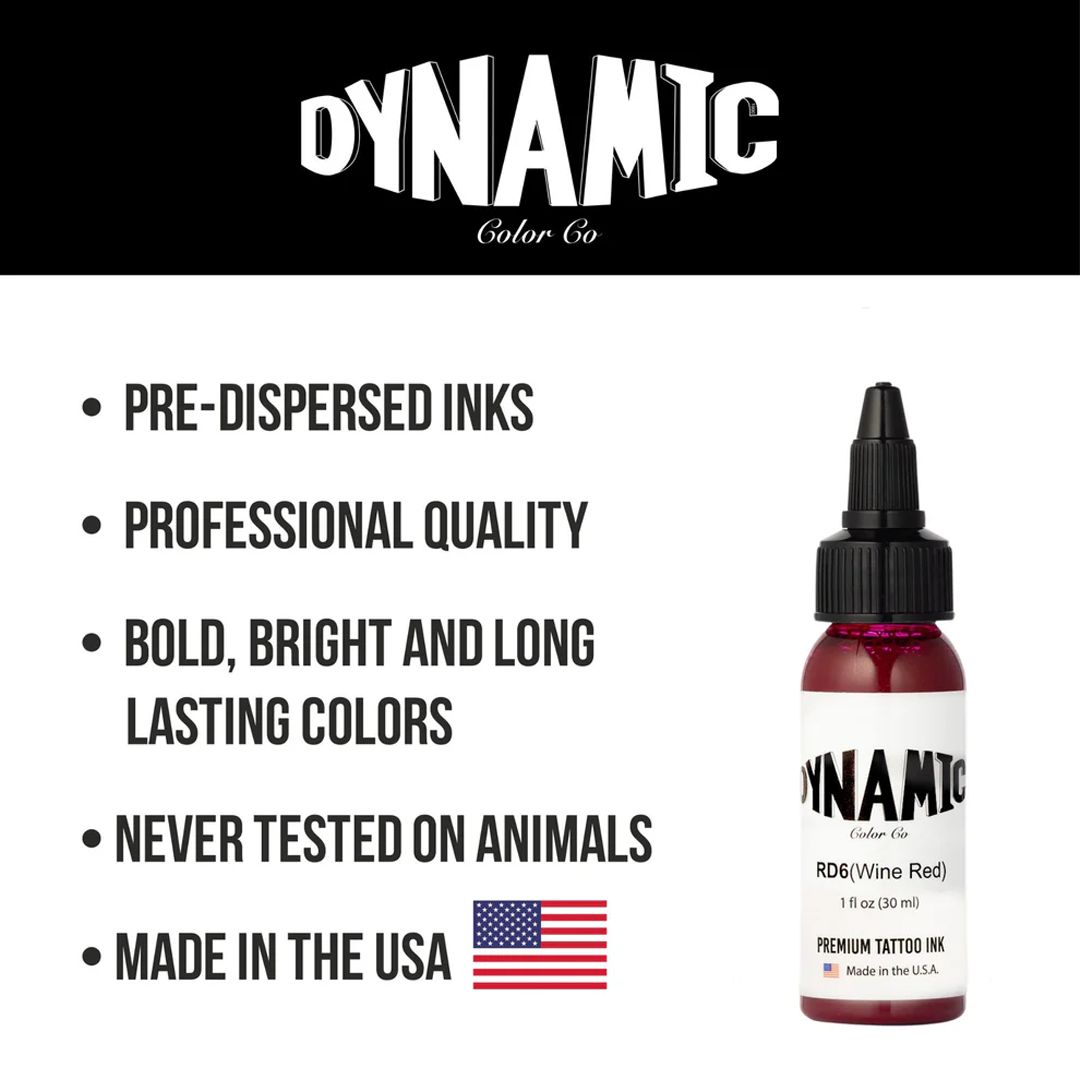 正規品】DYNAMIC ダイナミック タトゥーインク ワインレッド Wine Red