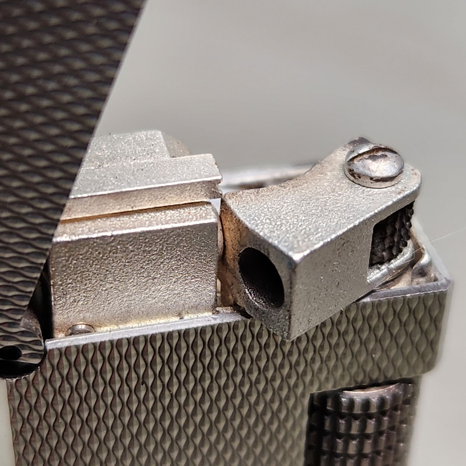 美品】 dunhill ダンヒル ガスライター ローラー式 シルバー スクエア 