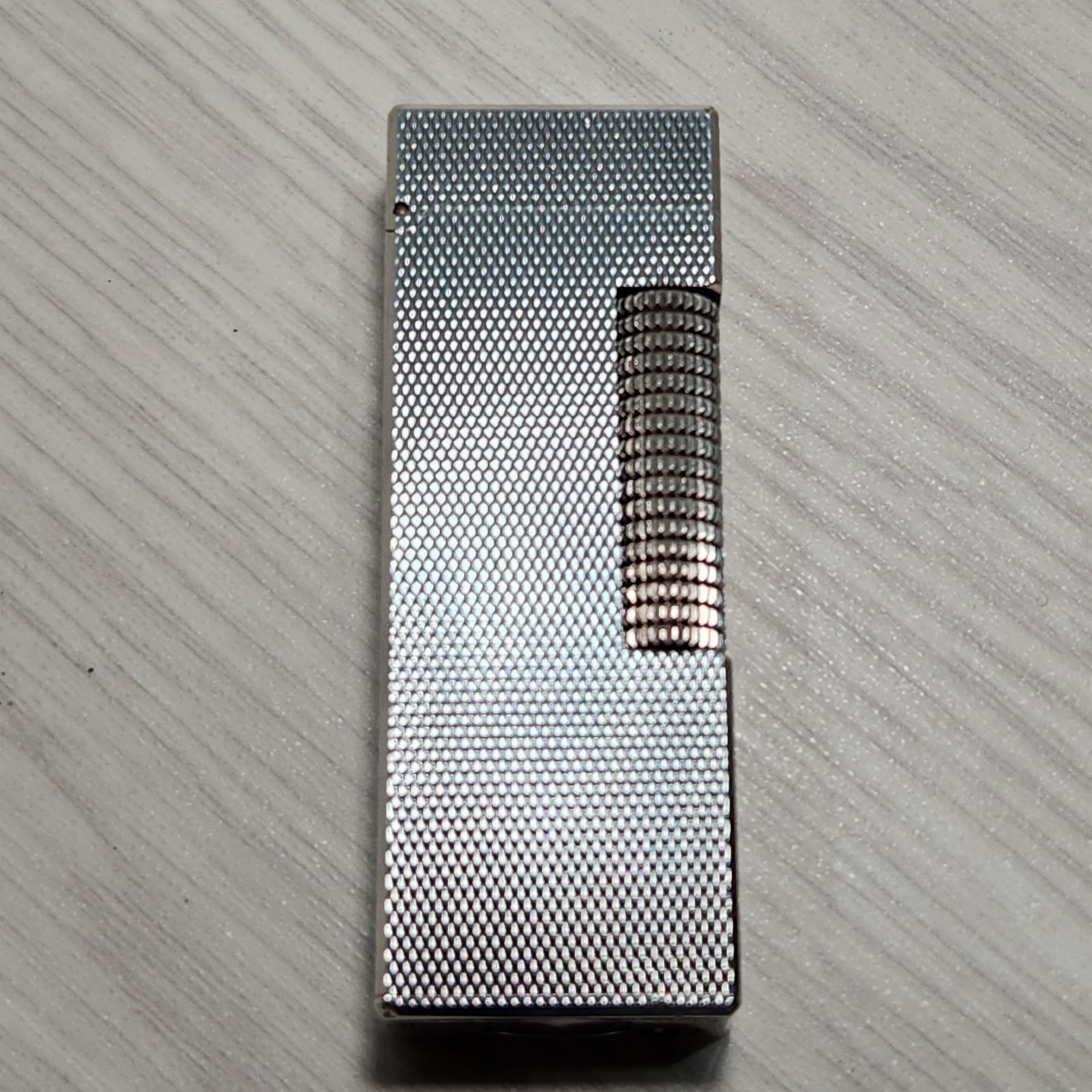 美品】 dunhill ダンヒル ガスライター ローラー式 シルバー スクエア 