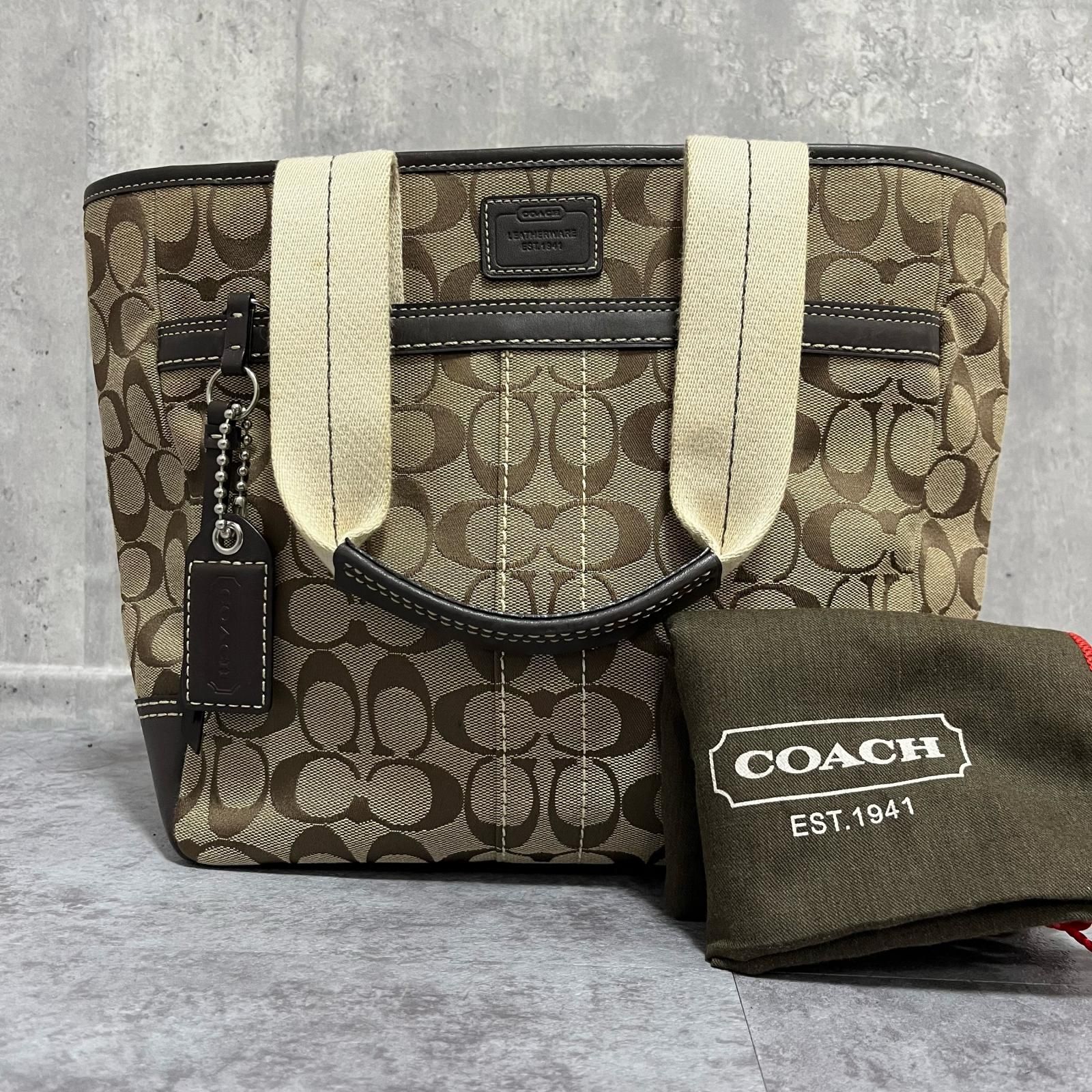 COACH】コーチ シグネチャー柄トートバッグ シグネチャーモチーフ 