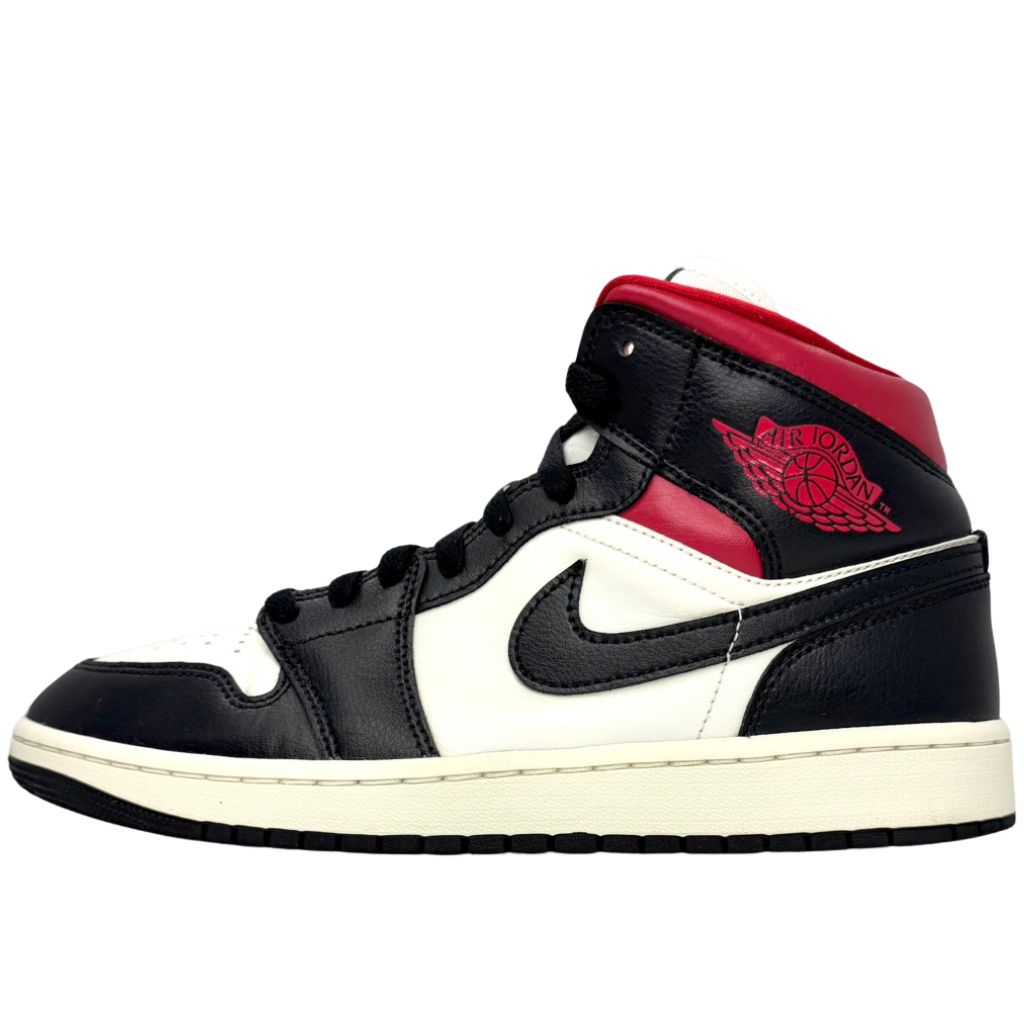 定番 27.5 cm NIKE AIR JORDAN 1 MID BLACK GYM RED エア ジョーダン 1 