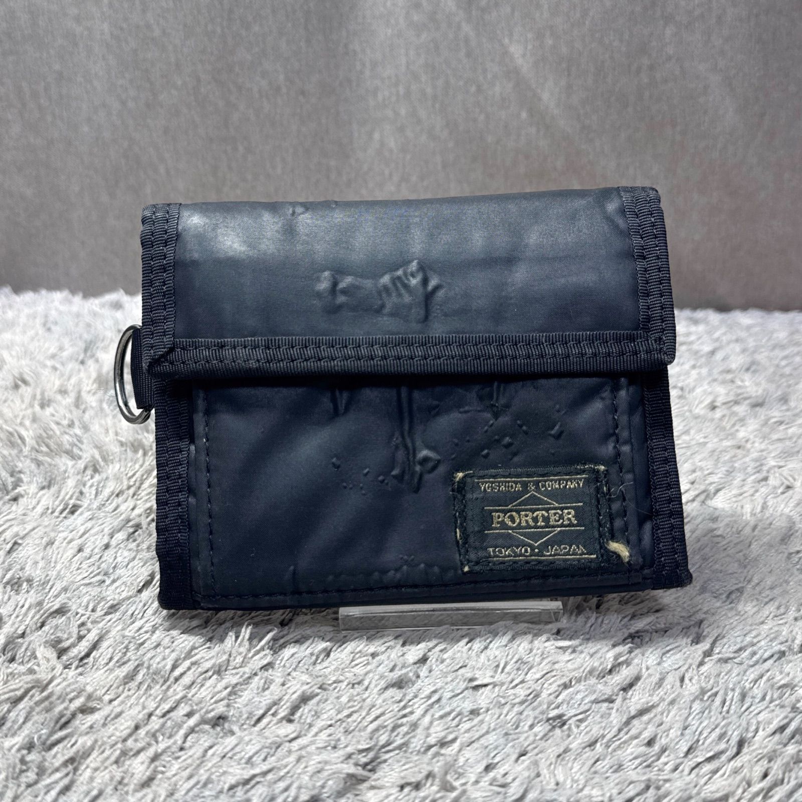 PORTER ポーター ナイロン 三つ折り財布 ブラック - メルカリ