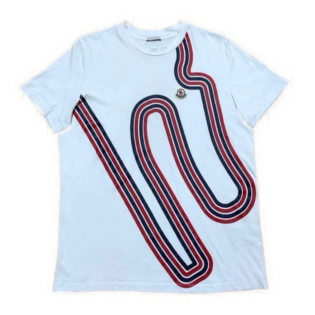 あ*】様 極美品　モンクレール　 Tシャツ　ホワイト　M　国内正規品　3S542 モンクレール Tシャツ ホワイト M 国内正規品 3S542 - メルカリ
