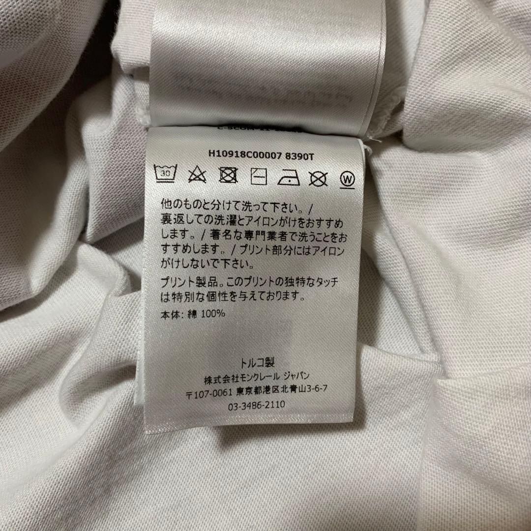 モンクレール Tシャツ ホワイト M 国内正規品 3S542 - メルカリ