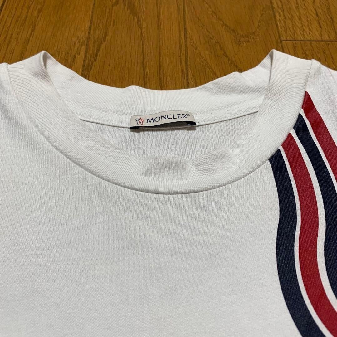 モンクレール Tシャツ ホワイト M 国内正規品 3S542 - メルカリ