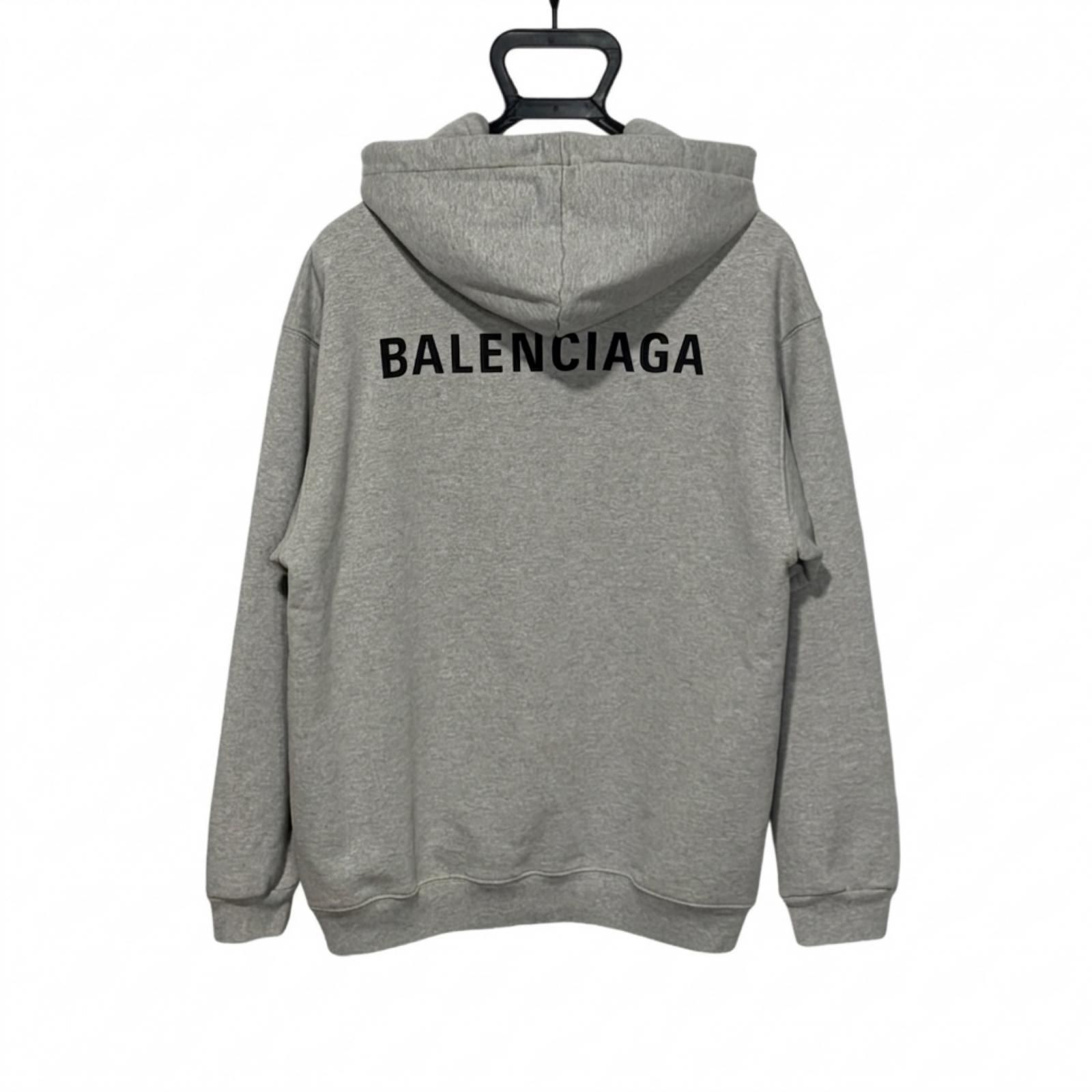 BALENCIAGA/XS /グレー /バックロゴパーカー /型番600583 - メルカリ