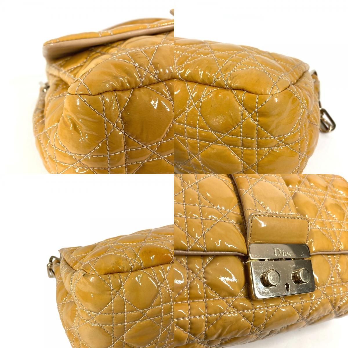 Dior ディオール ショルダーバッグ カナージュ ロゴ チェーンバッグ 